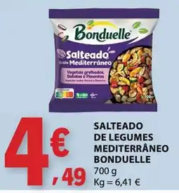 E.Leclerc salteado de legumes mediterrâneo bonduelle promoção