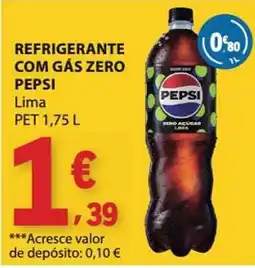 E.Leclerc refrigerante com gás zero pepsi lima promoção