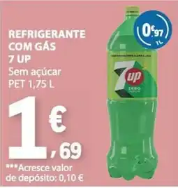 E.Leclerc Refrigerante com gás 7 up sem açúcar promoção
