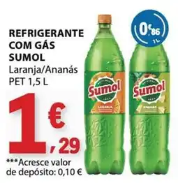 E.Leclerc Refrigerante com gás sumol laranja/ananás promoção