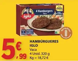 E.Leclerc Hambúrgueres iglo vaca promoção