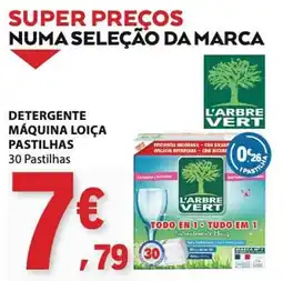 E.Leclerc detergente máquina loiça pastilhas l'arbre vert promoção