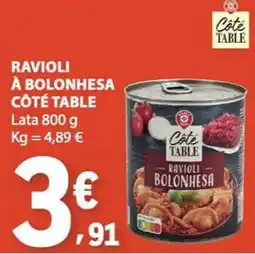 E.Leclerc Ravioli à bolonhesa côté table promoção
