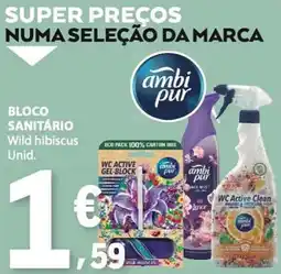 E.Leclerc Ambi Pur Bloco Sanitário Wild Hibiscus promoção