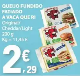 E.Leclerc Queijo fundido fatiado a vaca que ri promoção
