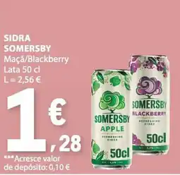 E.Leclerc Sidra somersby maçã/blackberry promoção
