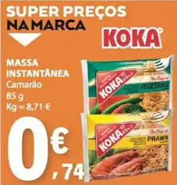 E.Leclerc Massa instantânea camarão koka promoção