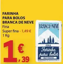 E.Leclerc Farinha para bolos branca de neve promoção