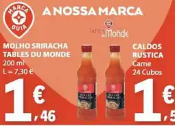 E.Leclerc molho sriracha tables du monde promoção