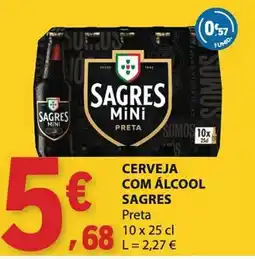 E.Leclerc Cerveja com álcool sagres preta promoção