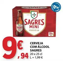 E.Leclerc Cerveja com álcool sagres promoção