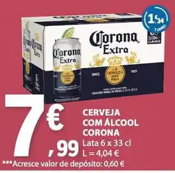 E.Leclerc Cerveja com álcool corona promoção