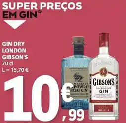 E.Leclerc gin dry london gibson's promoção