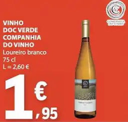 E.Leclerc vinho verde companhia do vinho loureiro branco promoção