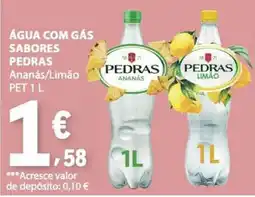 E.Leclerc Água com gás sabores pedras promoção
