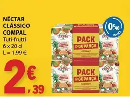 E.Leclerc Néctar clássico compal tuti-frutti promoção