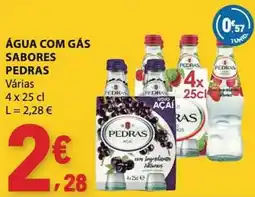 E.Leclerc Água com gás sabores pedras promoção