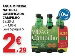 E.Leclerc Água mineral natural gaseificada campilho promoção