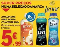 E.Leclerc amaciador para roupa concentrado lenor orquídea dourada promoção