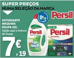 E.Leclerc Detergente máquina roupa gel sabão azul e branco persil promoção