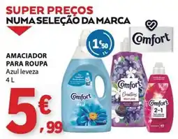E.Leclerc Amaciador para roupa comfort azul leveza promoção