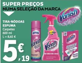 E.Leclerc Vanish Tira-Nódoas Espuma promoção
