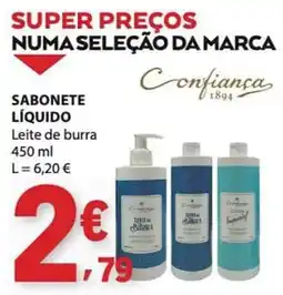 E.Leclerc Sabonete líquido leite de burra confiança promoção