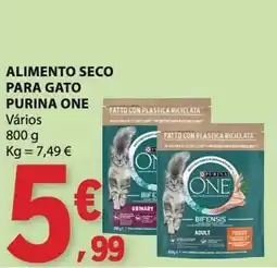 E.Leclerc alimento seco para gato purina one promoção