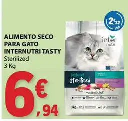 E.Leclerc alimento seco para gato internutri tasty sterilized promoção