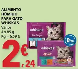 E.Leclerc alimento húmido para gato whiskas promoção