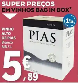 E.Leclerc Vinho alto de piás branco promoção