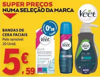 E.Leclerc Bandas de cera faciais veet promoção