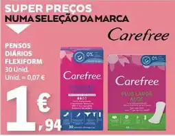 E.Leclerc Pensos diários flexiform carefree promoção