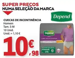E.Leclerc Cuecas de incontinência homem depend promoção