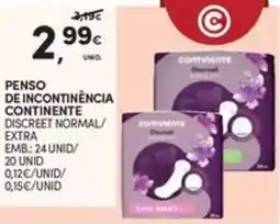 Continente Bom dia Penso de incontinencia continente promoção