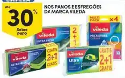 Continente Bom dia Nos panos e esfregões da marca vileda promoção