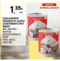 Continente Bom dia Alimento humido p/gato continente pet basic promoção
