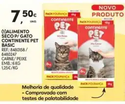 Continente Bom dia Alimento seco p/gato continente pet basic promoção