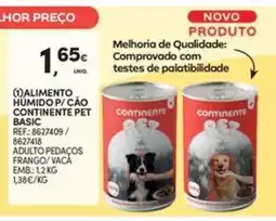 Continente Bom dia Alimento humido p/cao continente pet basic promoção