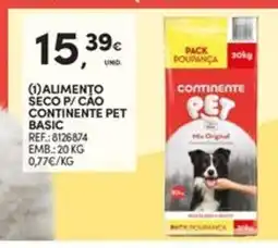 Continente Bom dia Alimento seco p/cao continente pet basic promoção