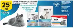 Continente Bom dia Unos alimentos secos e humidos p/ gato da marca uppy nutri promoção