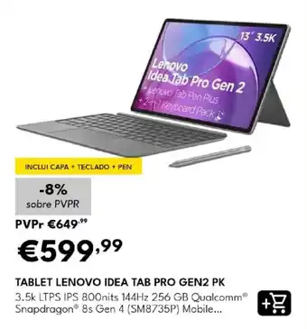 Tablet lenovo idea tab pro gen2 pk