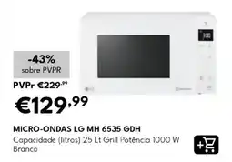Radio Popular Micro-ondas lg mh 6535 gdh promoção
