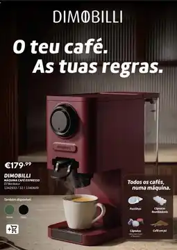 Radio Popular Dimobilli máquina café expresso d7 bordeaux promoção