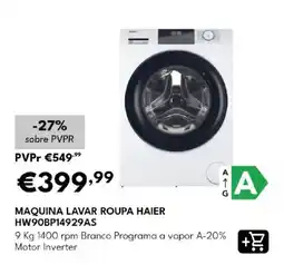 Radio Popular maquina lavar roupa haier promoção