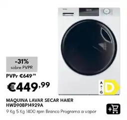Radio Popular máquina lavar secar haier promoção