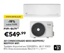 Radio Popular ar condicionado beko beepp090/beepp091 wifi promoção