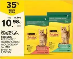 Continente Bom dia Alimento seco p/gato friskies promoção