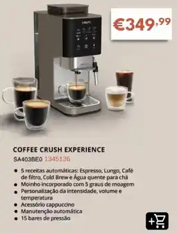Radio Popular Krups coffee crush experience promoção