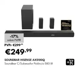 Radio Popular Soundbar hisense ax5100q promoção